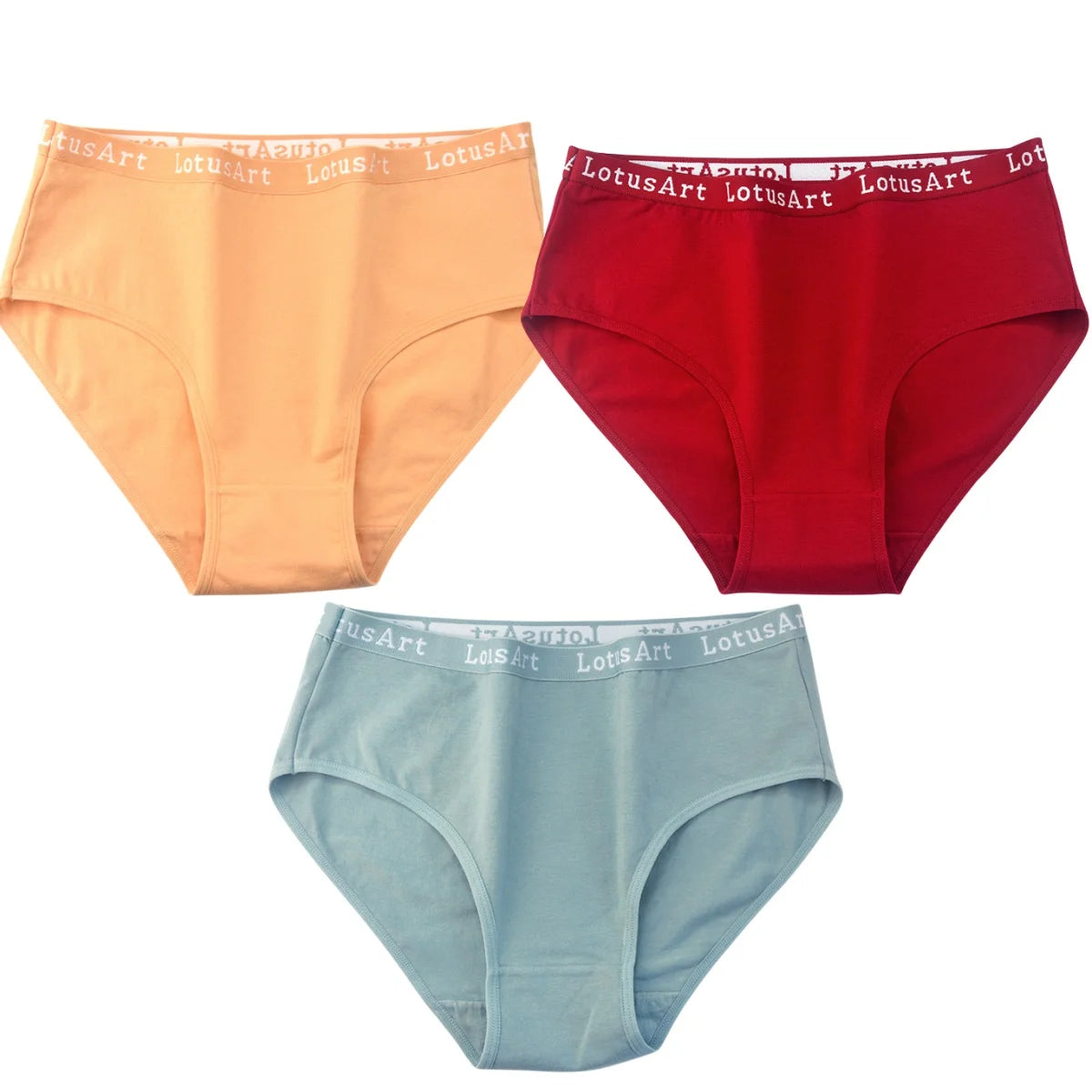 CowLost | product_id-3pcs-women-s-high-waist-seamless-cotton-briefs-m-2xl-solid-colors |1