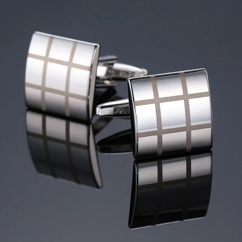 CowLost | cufflinks-for-men-luxury-silvery-cuffs-retro-metal |38