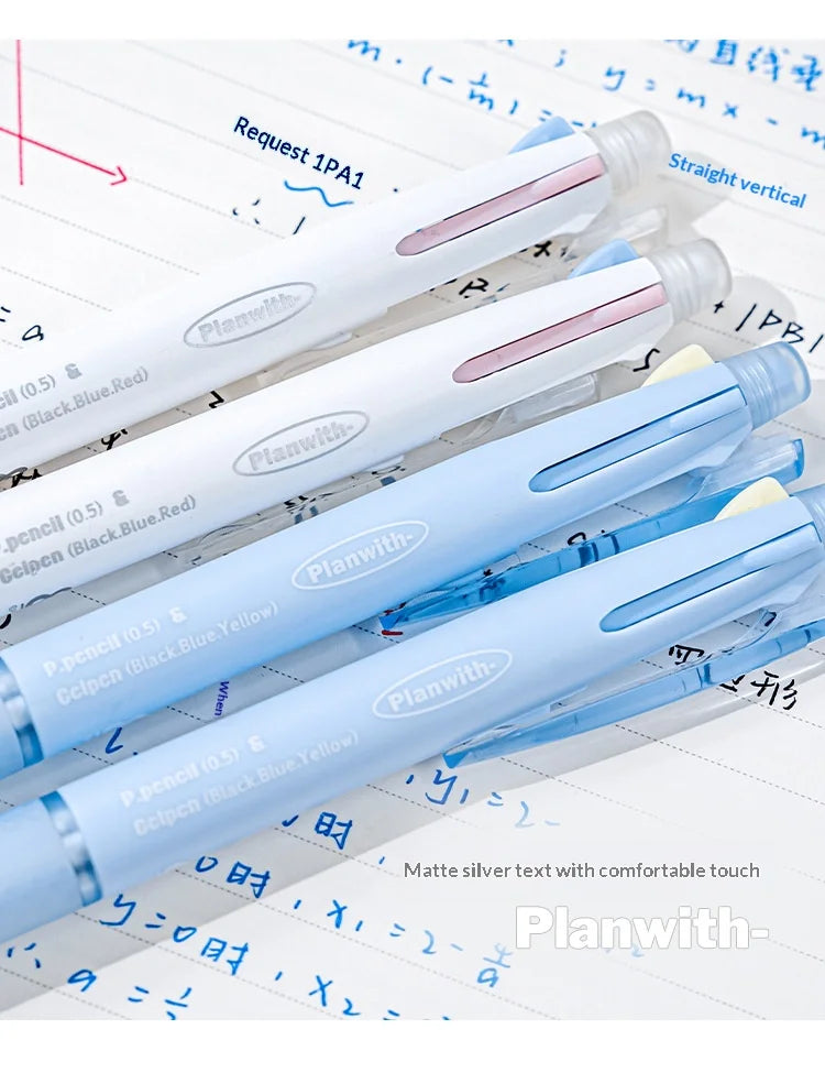 CowLost | product_id-planwith-3-color-gel-pen-with-mechanical-pencil-comfortable-grip-black-red-blue-ink-for-study-office |18