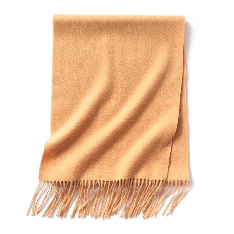 CowLost | winter-pure-long-wool-scarf-women-luxury-brand |77