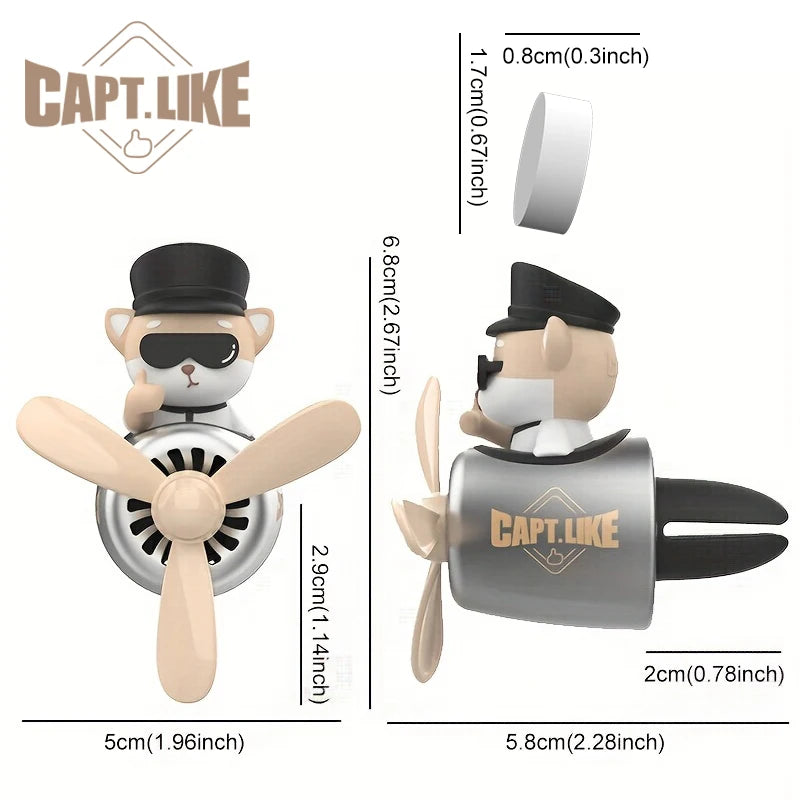 CowLost | product_id-no-perfume-diy-rotating-propeller-pilot-dog-car-air-freshener-vent-clip |3