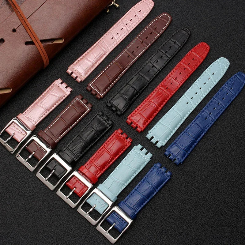 CowLost | product_id-hqstrap-genuine-leather-sweatproof-watch-strap-17mm-19mm-for-swatch-unisex |5