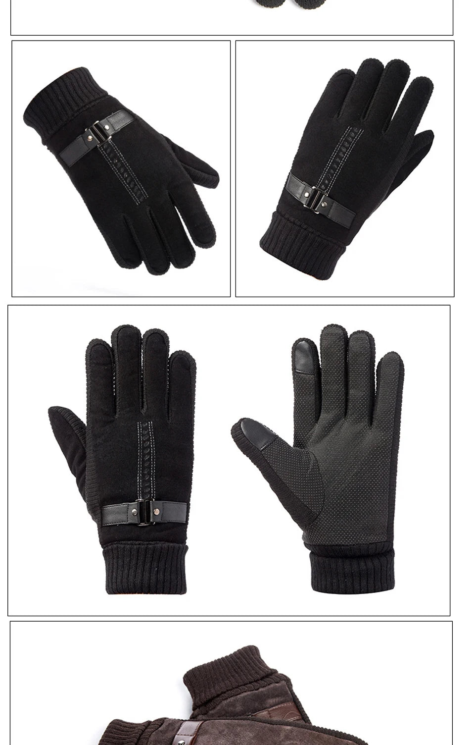 CowLost | winter-men-gloves-genuine-leather-touch-screen-warm |11