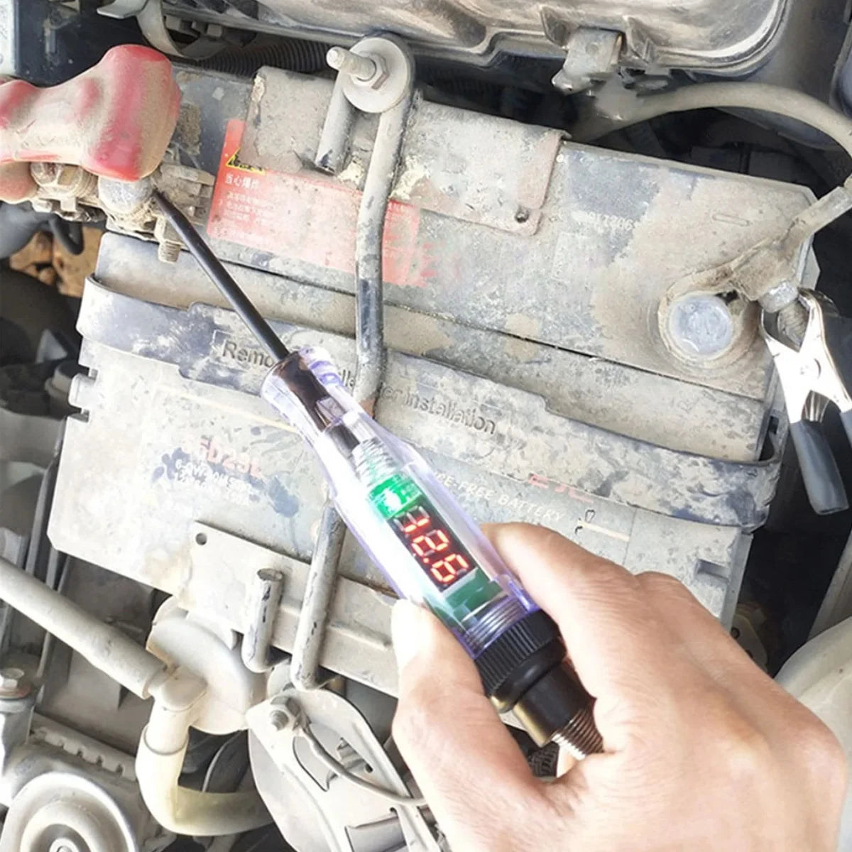 CowLost | product_id-digital-car-voltage-tester-pen-2v-120v-dc-display-auto-diagnostic-tool |4