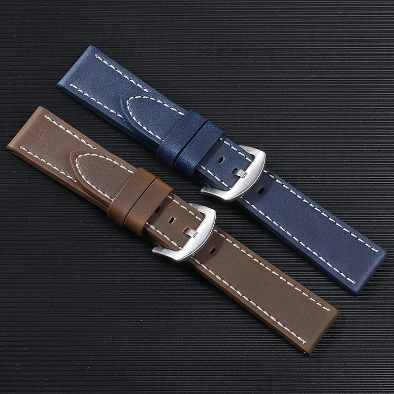 CowLost | product_id-universal-genuine-leather-waterproof-watch-strap-replacement-for-rolex-seiko-18-20-22-24mm |21