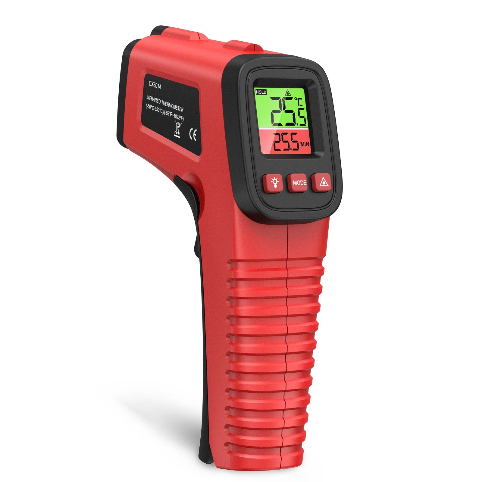 ORIA Infrared Non-Contact Thermometer Gun with Backlit Display and C/F Switch for Industrial and Cooking Use