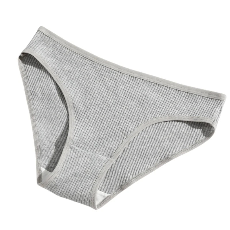 CowLost | product_id-3pcs-women-low-waist-seamless-cotton-breathable-briefs-panties-solid |8