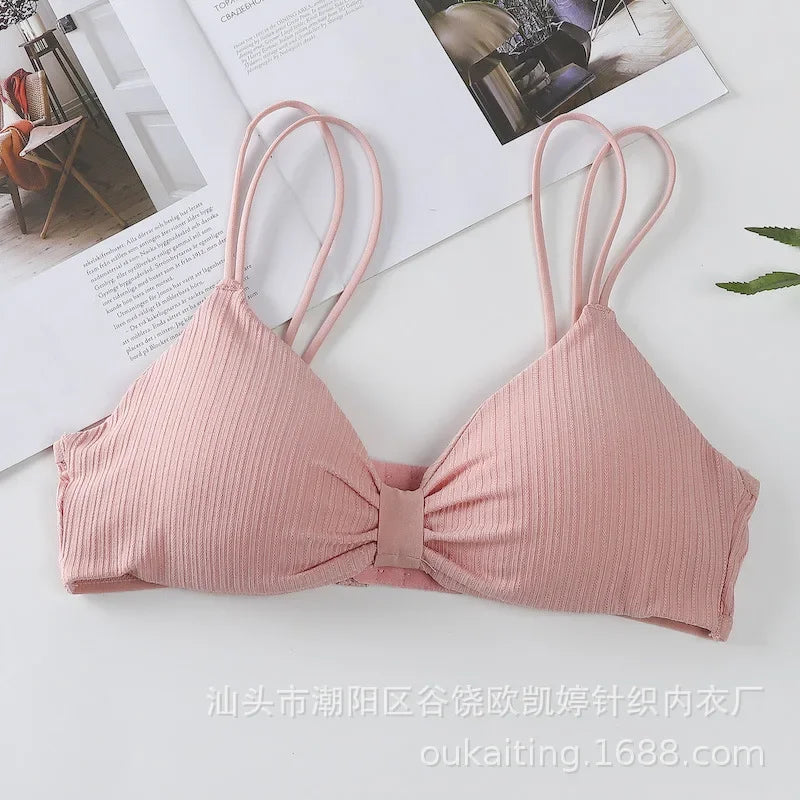 CowLost | product_id-seamless-wire-free-push-up-padded-bra-with-back-buckle-for-women-solid-color |13