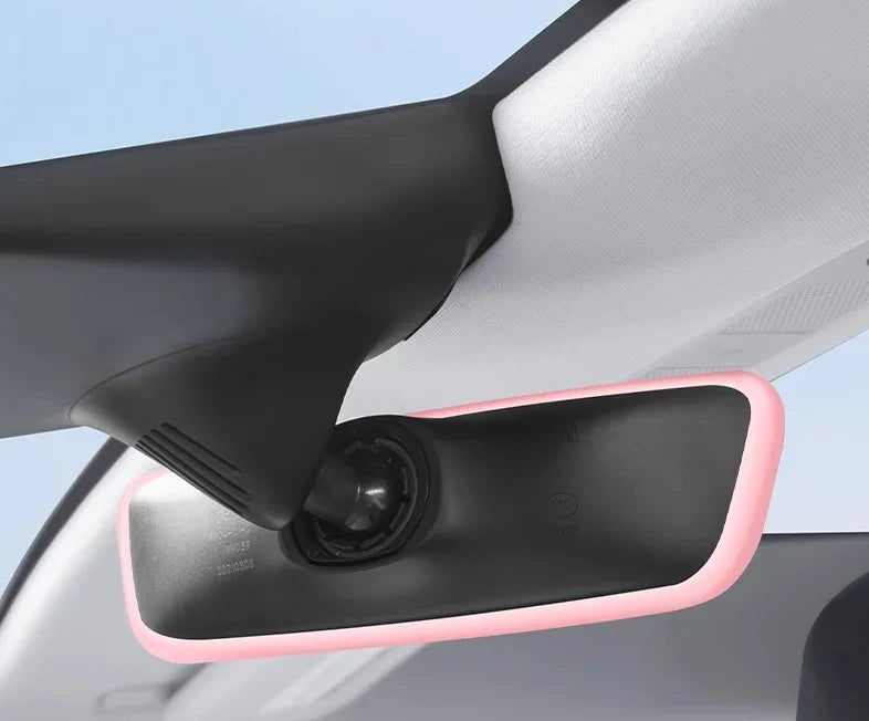 CowLost | product_id-3pcs-silicone-rearview-mirror-protectors-for-tesla-model-3-y-interior-mouldings-black-white-pink-grey |10