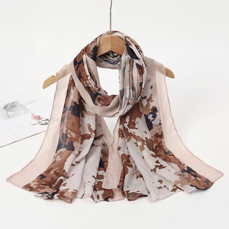 CowLost | bohemian-print-women-watercolor-soft-muslim-hijab |56