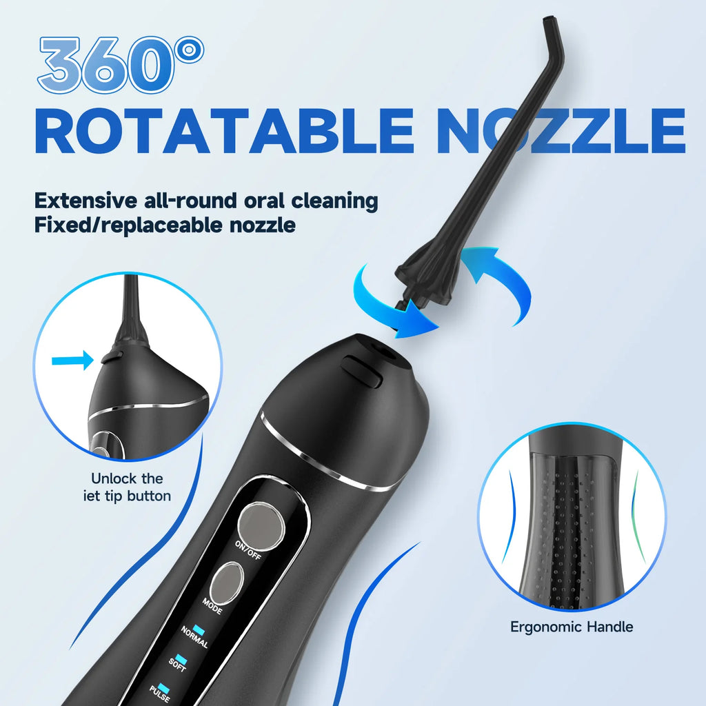 CowLost | uncategorized-mornwell-portable-oral-irrigator-f18-usb-rechargeable-water-flosser-with-4-nozzles-and-200ml-tank |5