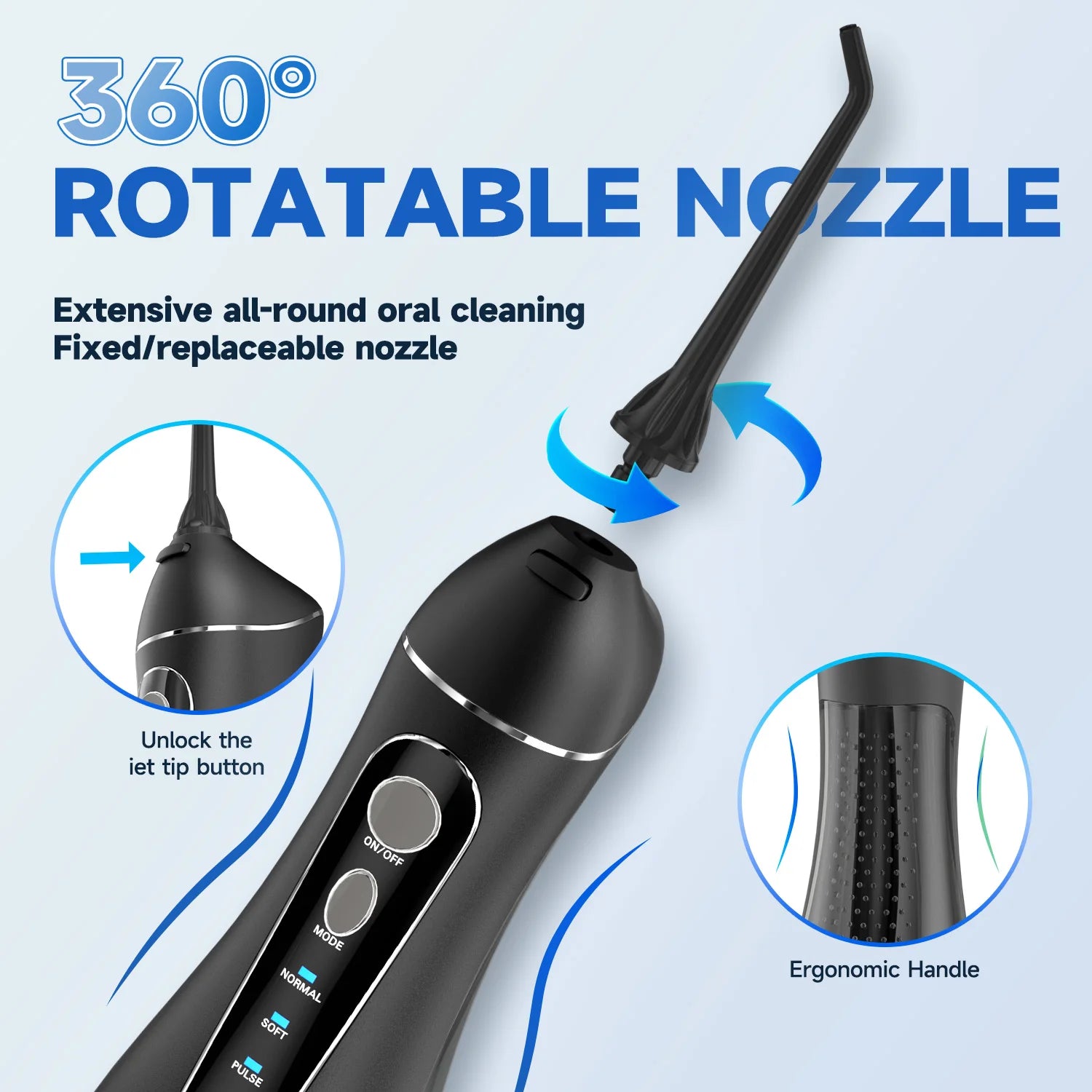 CowLost | uncategorized-mornwell-portable-oral-irrigator-f18-usb-rechargeable-water-flosser-with-4-nozzles-and-200ml-tank |5