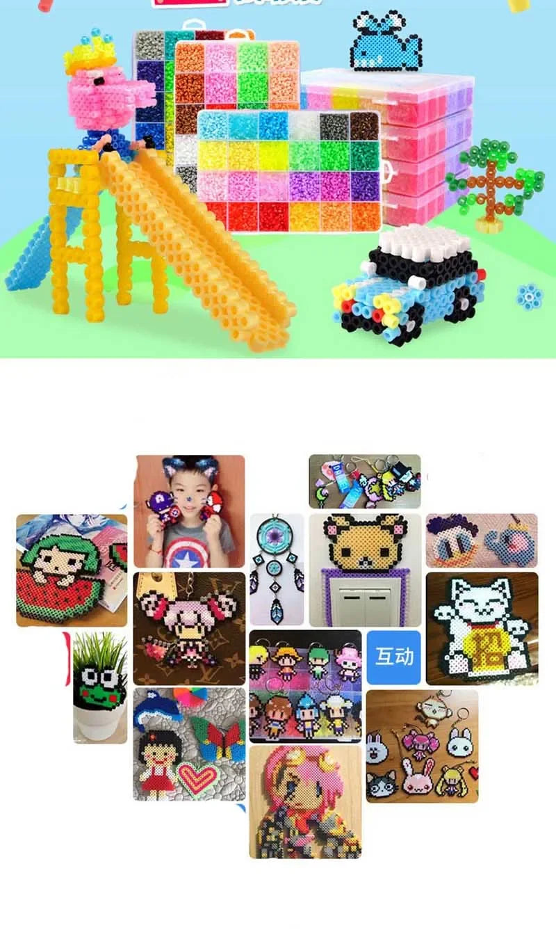 CowLost | puzzles-product_id-500pcs-5mm-colourful-perler-fuse-beads-diy-kids-educational-toy |8