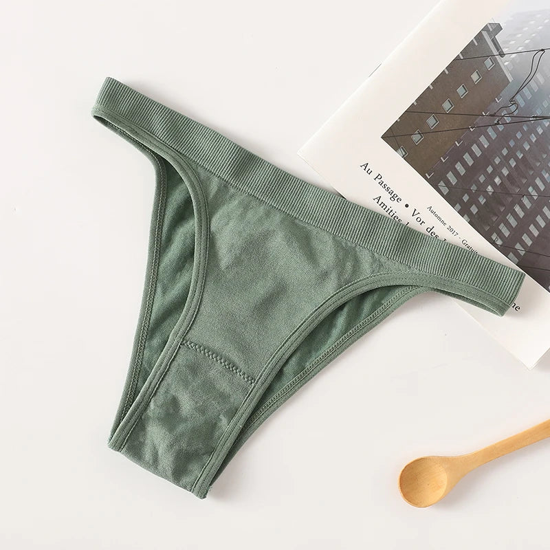 CowLost | product_id-women-seamless-high-leg-solid-sports-thong-panties-m-l |16