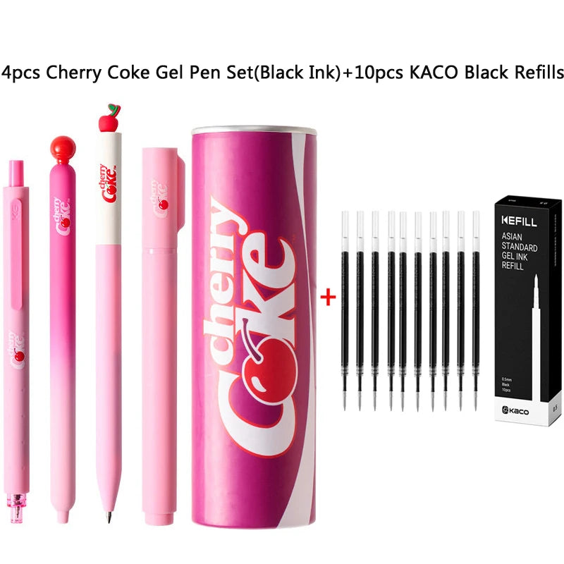 CowLost | product_id-kaco-cherry-coke-collab-gel-pens-sakura-limited-edition-soda-can-design-quick-dry-3pcs-1-marker-set |21