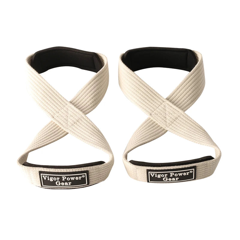 CowLost | sporting-goods-power-grip-powerlifting-figure-8-gym-wrist-straps-cross-training |11
