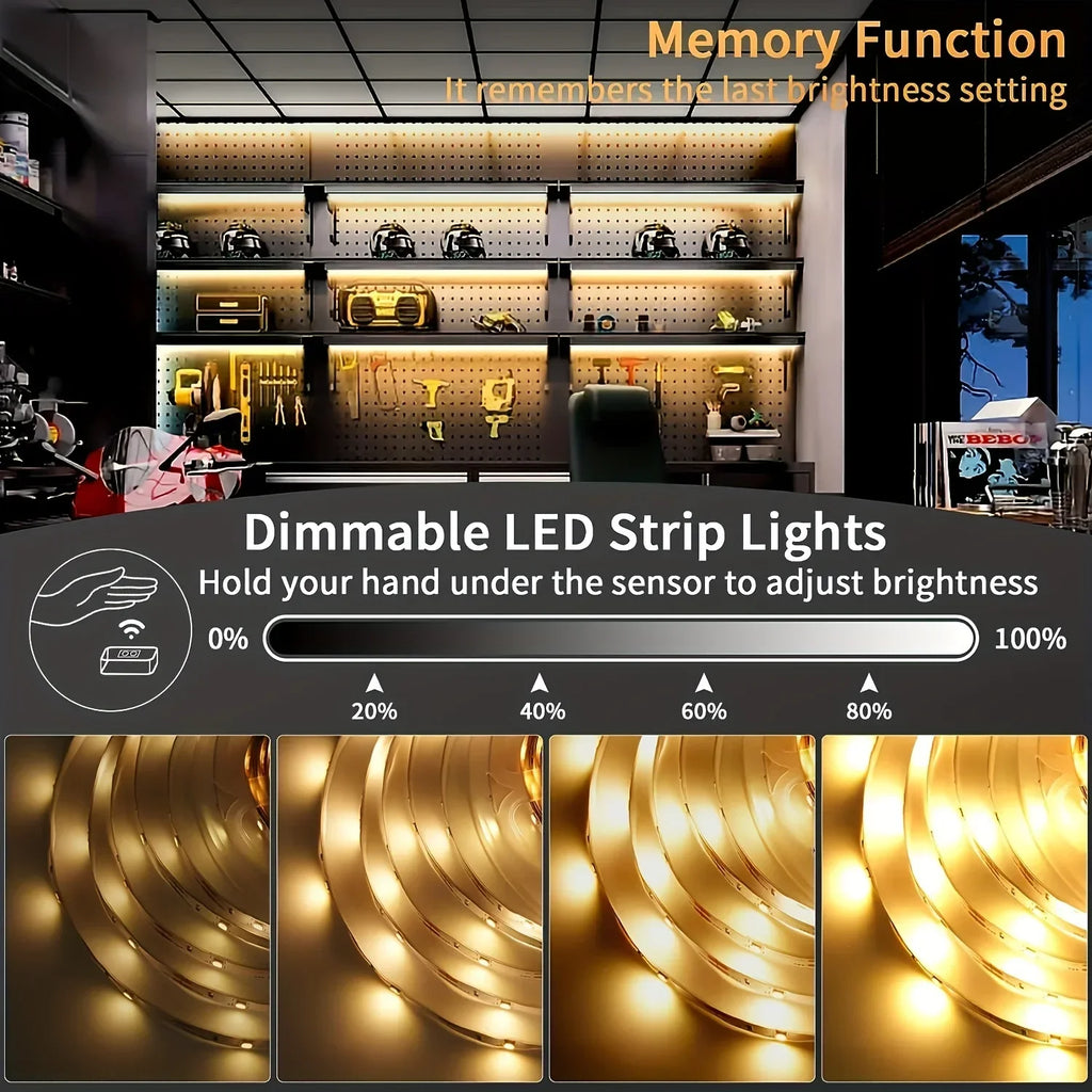 CowLost | light-ropes-strings-product_id-5v-usb-2835-led-strip-light-with-hand-sweep-motion-sensor-dimmer-for-tv-backlight-and-under-cabinet-lighting |2