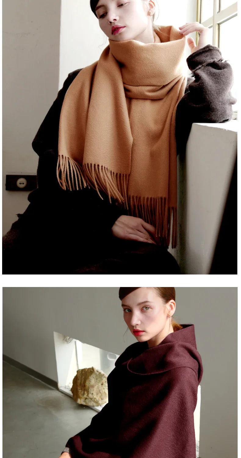 CowLost | wool-scarf-women-thick-cashmere-winter-scars |22