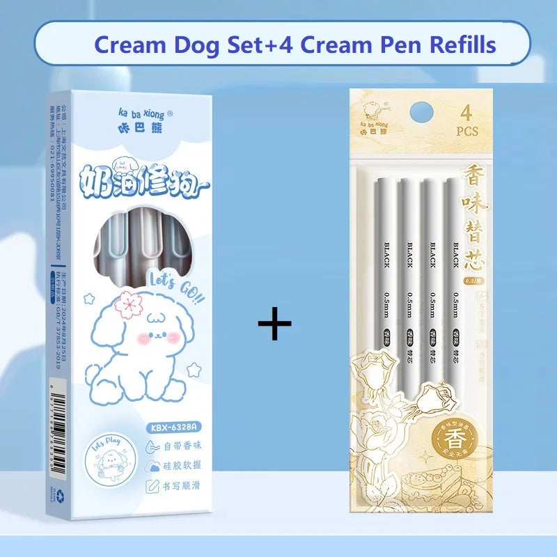 CowLost | product_id-fragrance-gel-pens-0-5mm-black-ink-rose-dog-coffee-assorted-colors-smudge-proof-comfortable-grip-for-study-and-homework |21