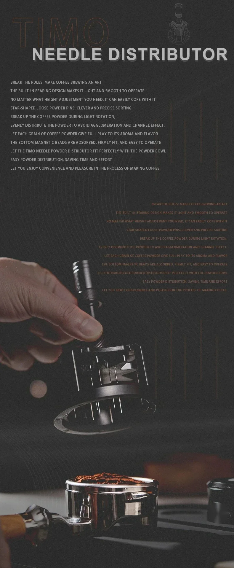 CowLost | product_id-adjustable-rotatable-espresso-hand-tamper-coffee-stirring-tool-51-54-58mm-black |9