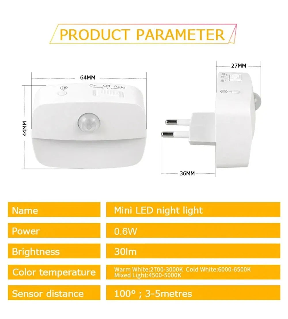 CowLost | product_id-led-motion-sensor-night-light-1-2-4pcs-us-eu-plug-110v-220v-wall-lamp-for-home-hallway-stair-bedroom-kitchen |8