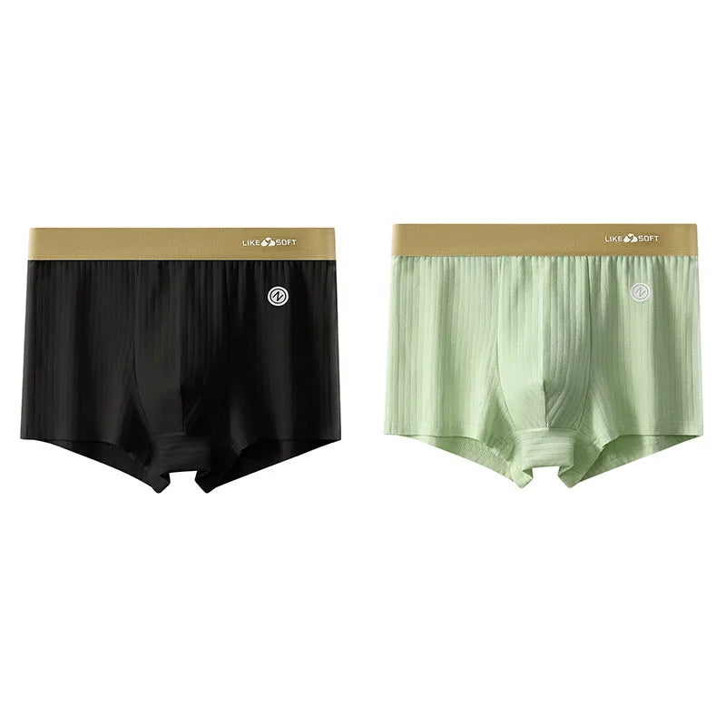 CowLost | 2-pcs-lot-mens-striped-panties-boxer |23