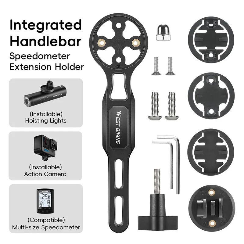 CowLost | west-biking-bicycle-computer-bracket-integrated-molding-bike-light-holder-for-garmin-bryton-bracket-mtb-road-bike-accessories |27
