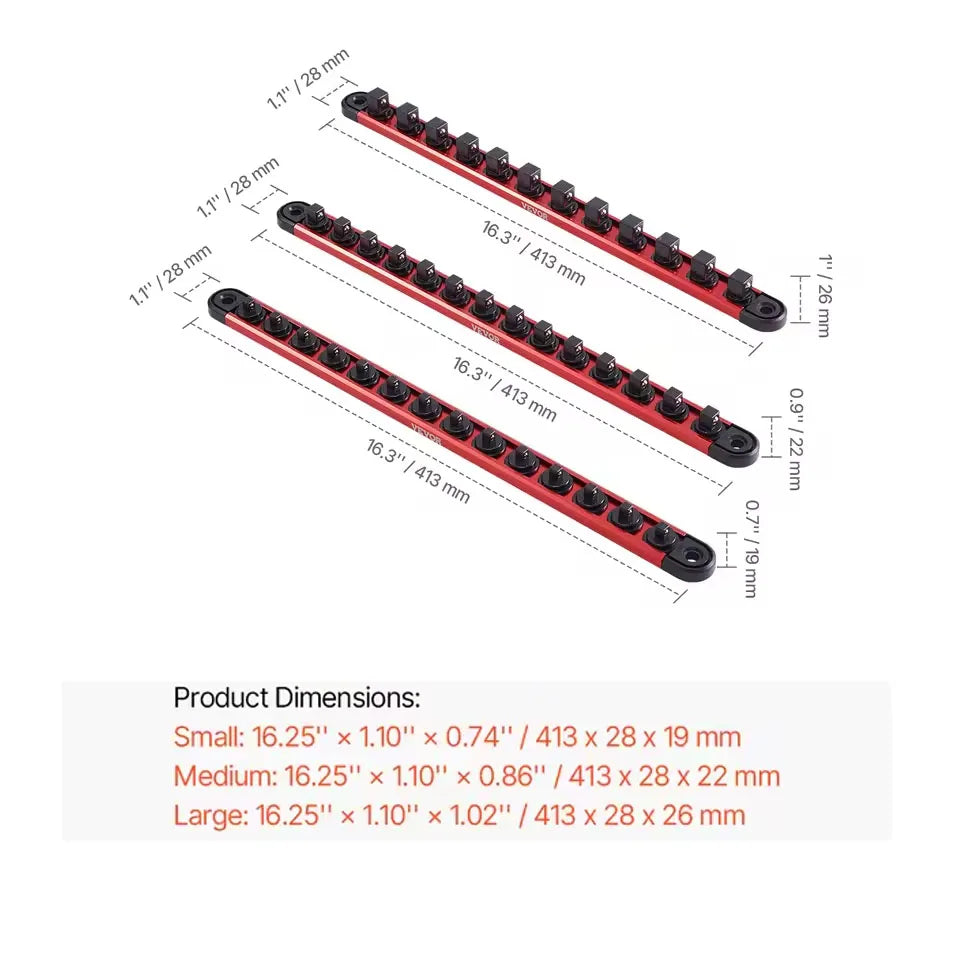 CowLost | product_id-3pcs-magnetic-aluminum-socket-organizer-rail-set-metric-sae-3-8-1-2-with-360-clips |6