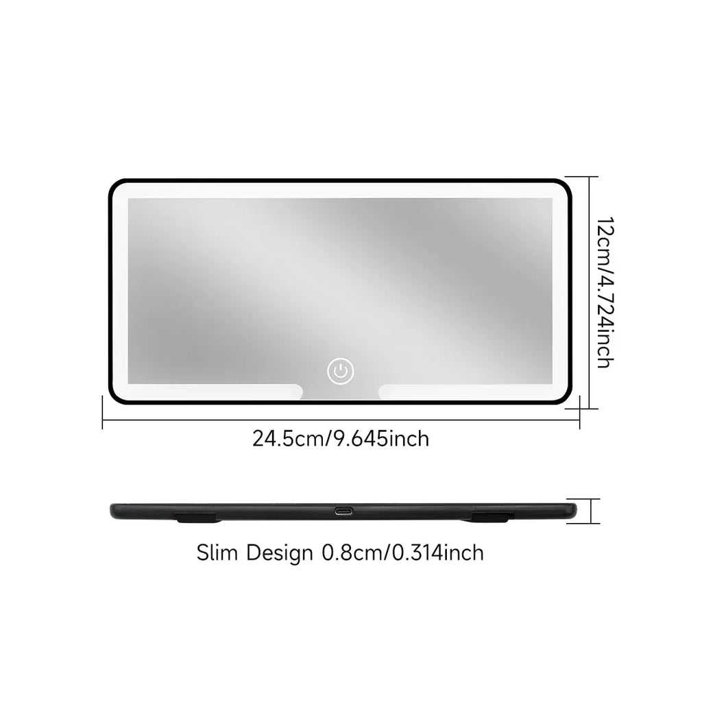 CowLost | product_id-rechargeable-ultra-thin-led-hd-car-sun-visor-makeup-vanity-mirror |6