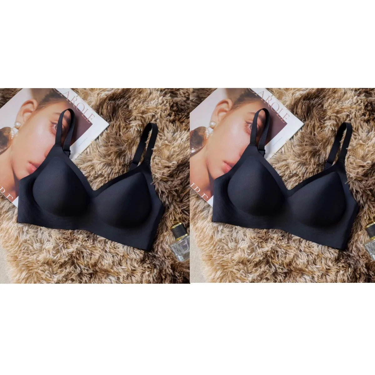 CowLost | product_id-2pcs-womens-seamless-padded-wireless-bras-with-adjustable-straps-back-closure |13