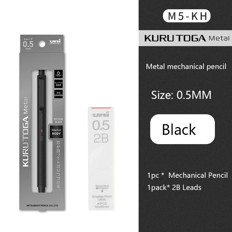 CowLost | product_id-uni-m5-kh-metal-mechanical-pencil-0-5mm-kuru-toga-rotating-lead-core-no-breakage |18