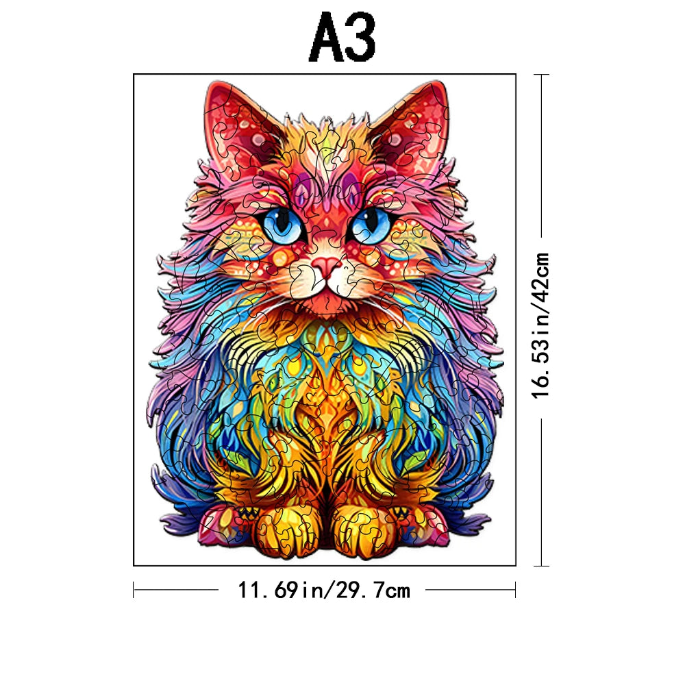 CowLost | product_id-wooden-cat-shaped-jigsaw-puzzle-for-adults-unique-animal-puzzle-gift |8