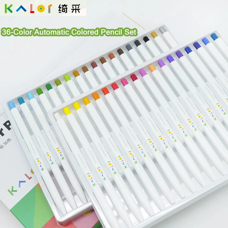 CowLost | product_id-36pcs-kalor-colored-mechanical-pencils-set-with-2-sharpeners-assorted-colors-break-resistant-lead-for-painting-and-sketching |1