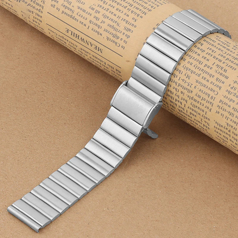 Stainless Steel Quick Release Watch Strap for Seiko, Rolex, Casio - Bamboo Knot Wristband Wholesale