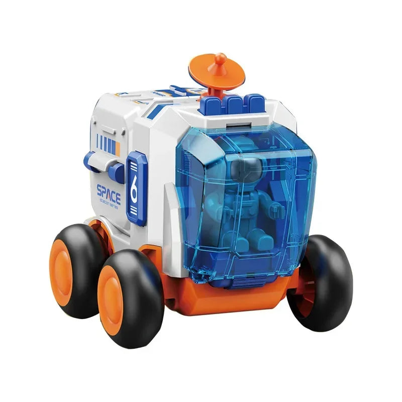 Children's Space Puzzle Toy Car Astronaut Rocket Model Gift for Boys