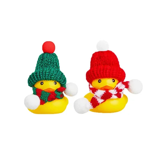 CowLost | 2-set-car-duck-mini-car-dashboard-yellow-rubber-duckies-toy-jeep-duck-party-favor-car-decoration-table-ornament-car-accessory |20