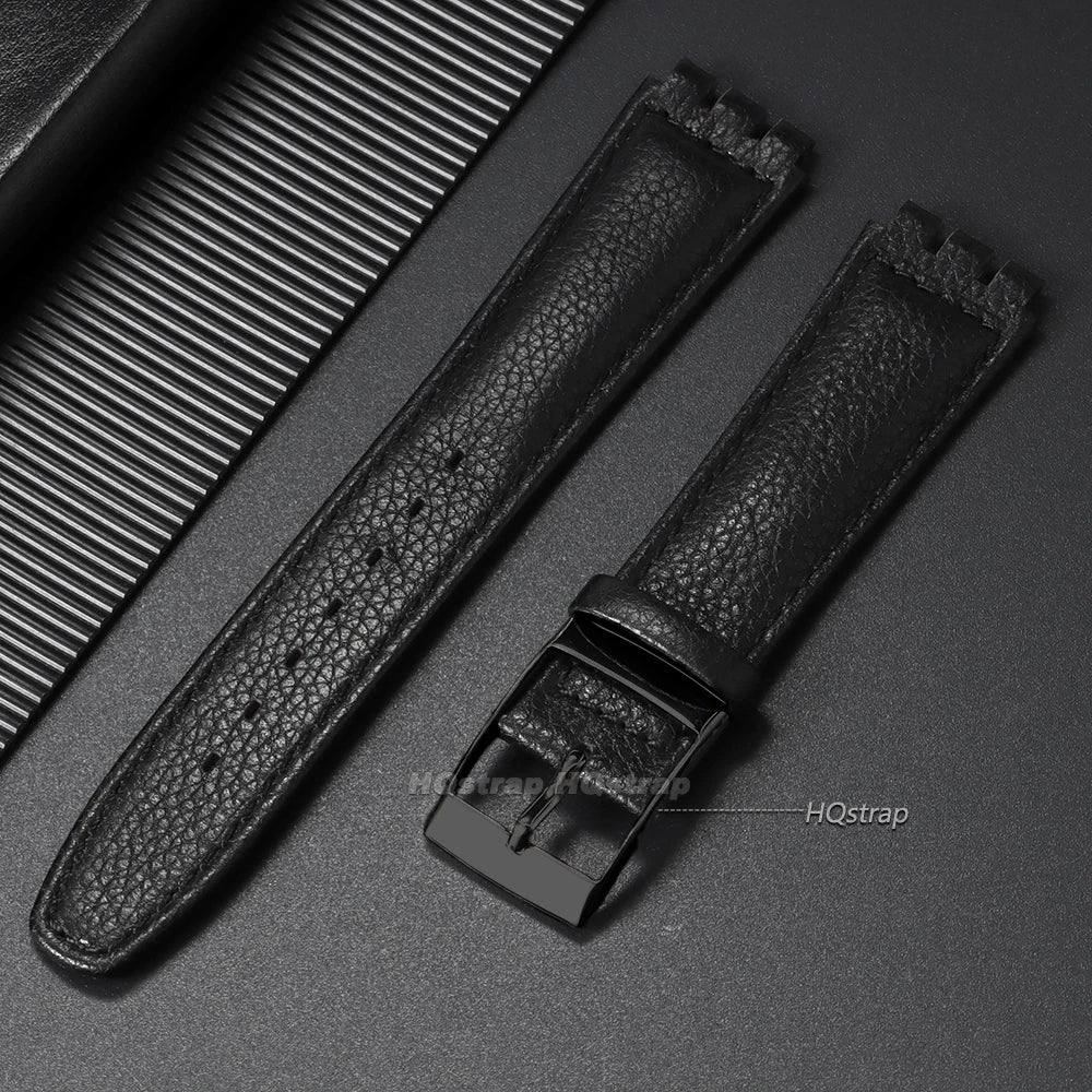 CowLost | product_id-17mm-waterproof-leather-sport-watch-strap-for-swatch-with-metal-pin-buckle |11