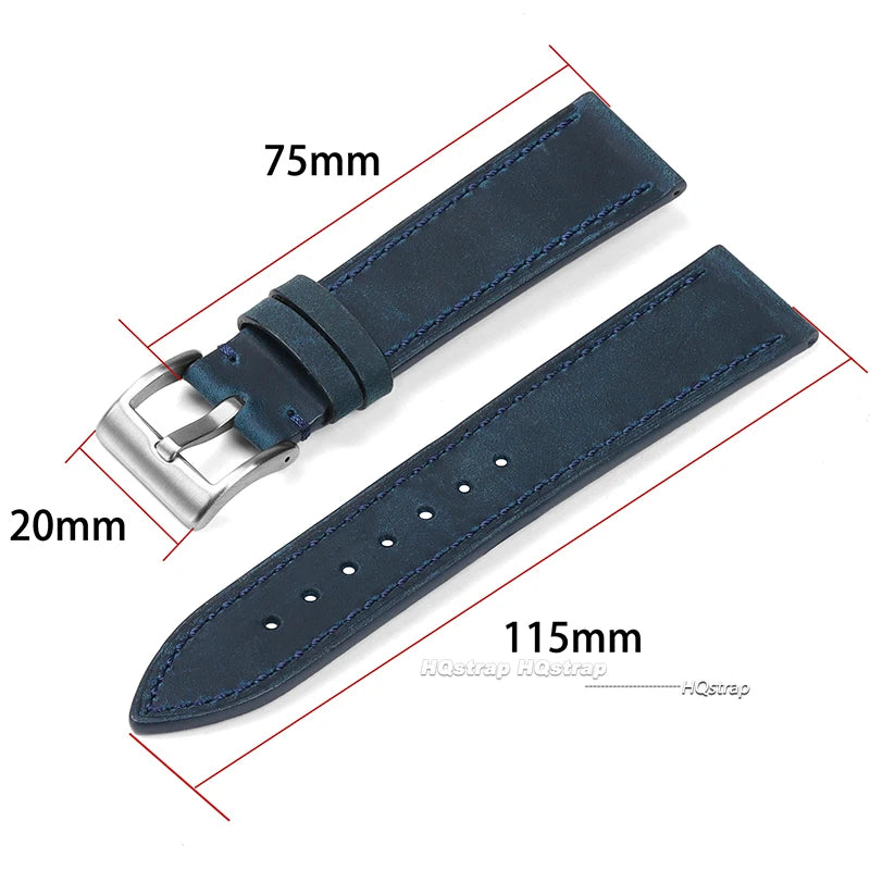 CowLost | bracelets-product_id-handmade-genuine-leather-watchband-vintage-brown-black-18-22mm-quick-release-cowhide-strap |9