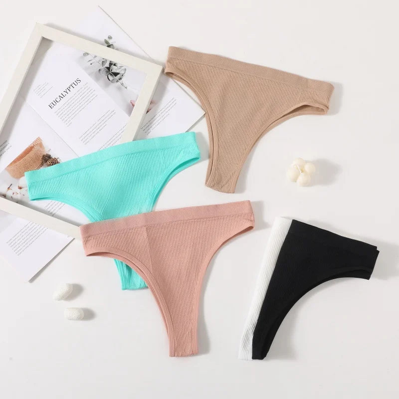 CowLost | product_id-3pcs-women-s-low-waist-seamless-sports-briefs-solid-color-m-l |3