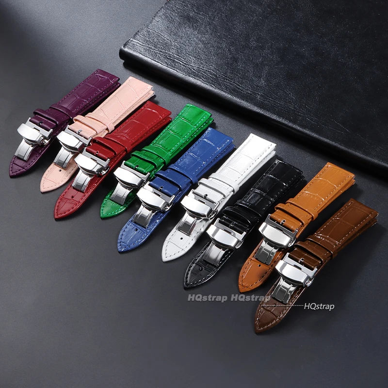 CowLost | product_id-genuine-calfskin-leather-watchband-14-24mm-folding-buckle-unisex-strap-for-business-watches |3