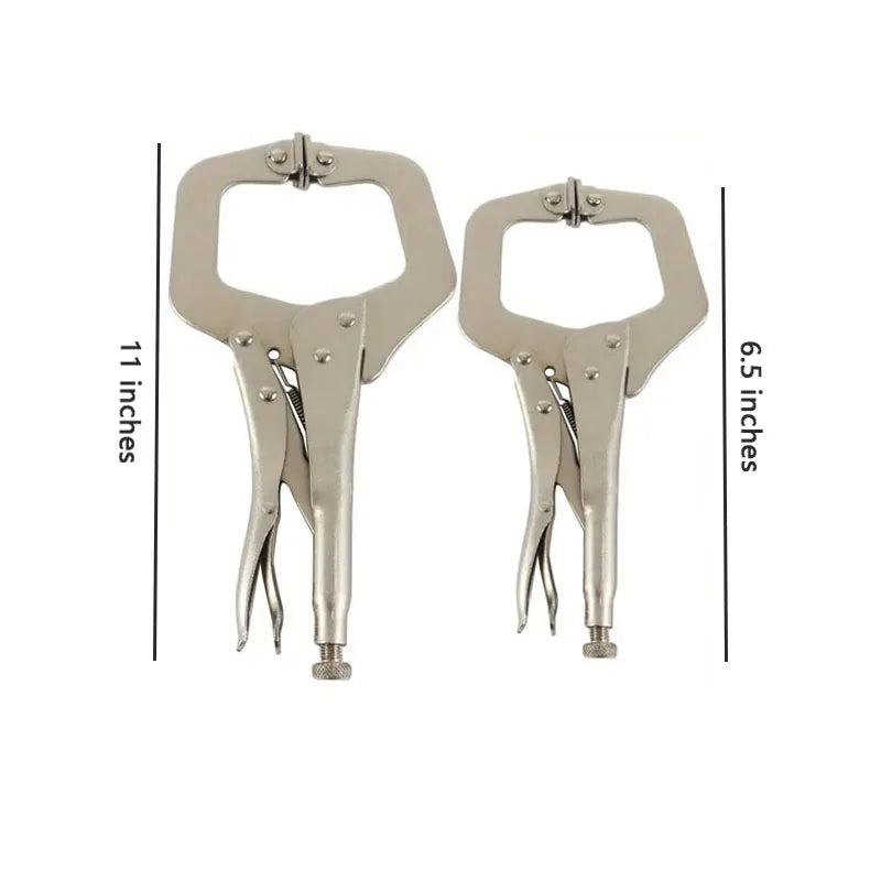 CowLost | 1pc-6-5-11-inch-adjustable-locking-type-c-pliers-welding-quick-grip-clamps-manual-clamping-tools-for-pipes-and-woodworking |6