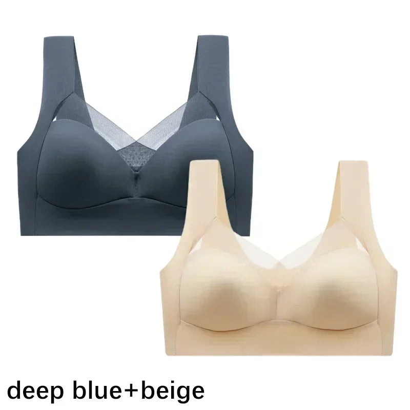 CowLost | product_id-fallsweet-plus-size-wireless-push-up-lace-bra-seamless-comfort |8