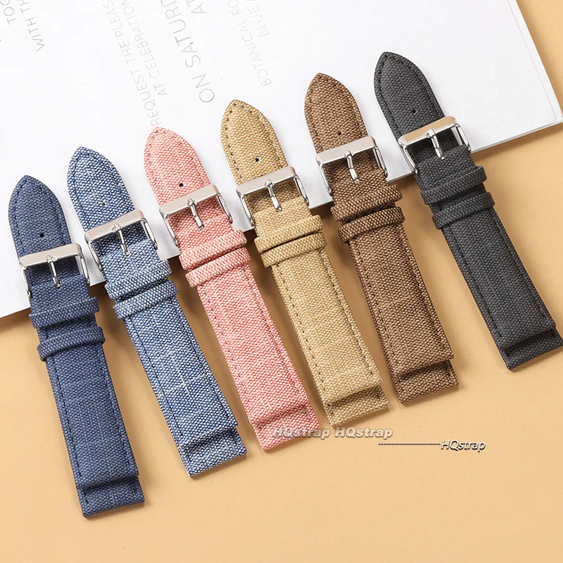 CowLost | product_id-denim-pattern-nylon-watchband-10-22mm-for-casio-seiko-vintage-unisex-strap |3