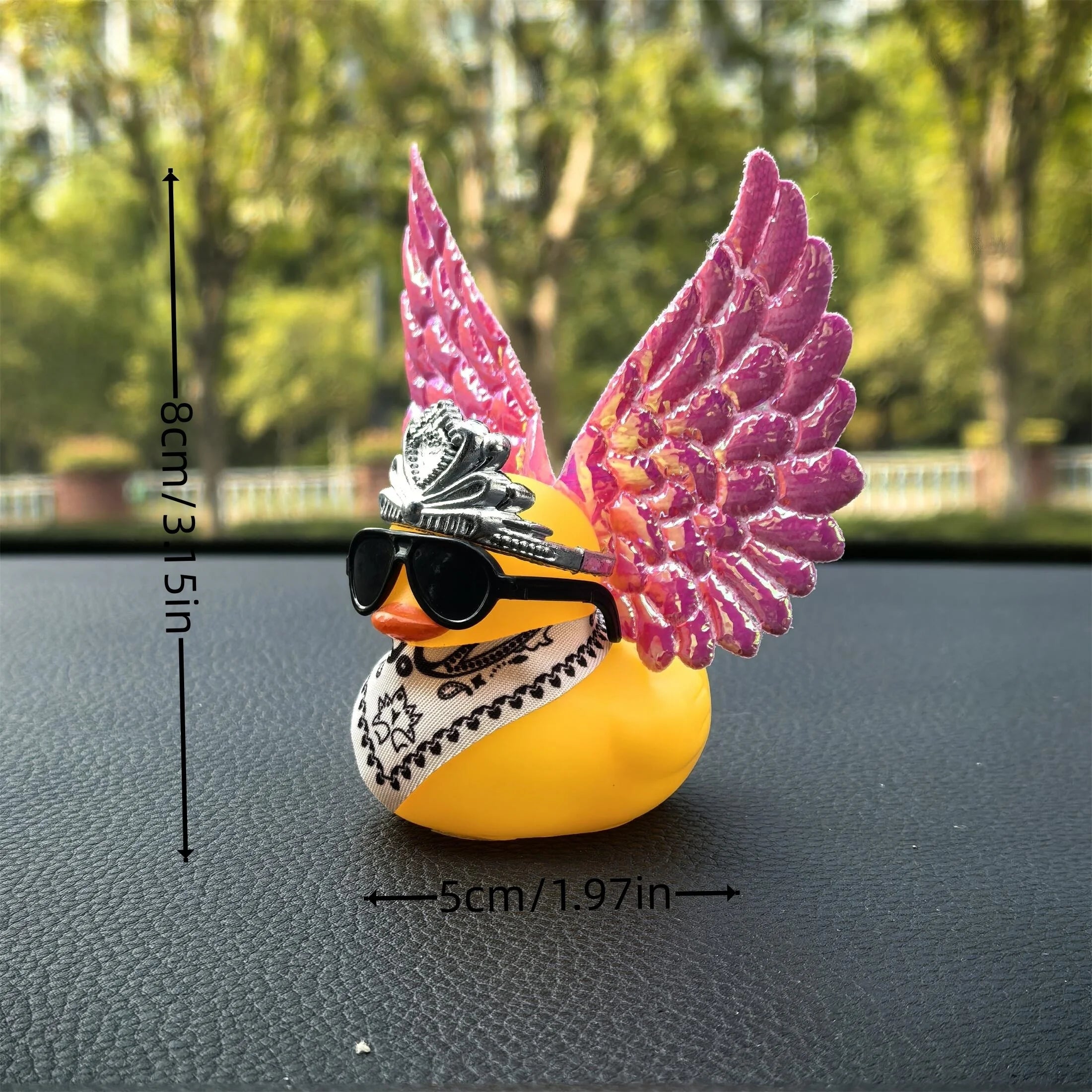 CowLost | product_id-1-set-rubber-duck-car-rearview-mirror-decoration-with-wings |2