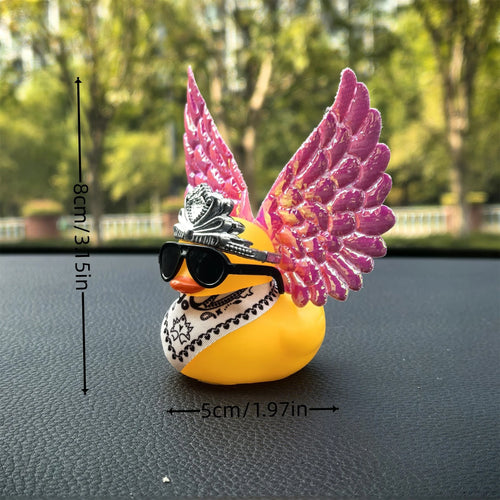CowLost | product_id-1-set-rubber-duck-car-rearview-mirror-decoration-with-wings |2