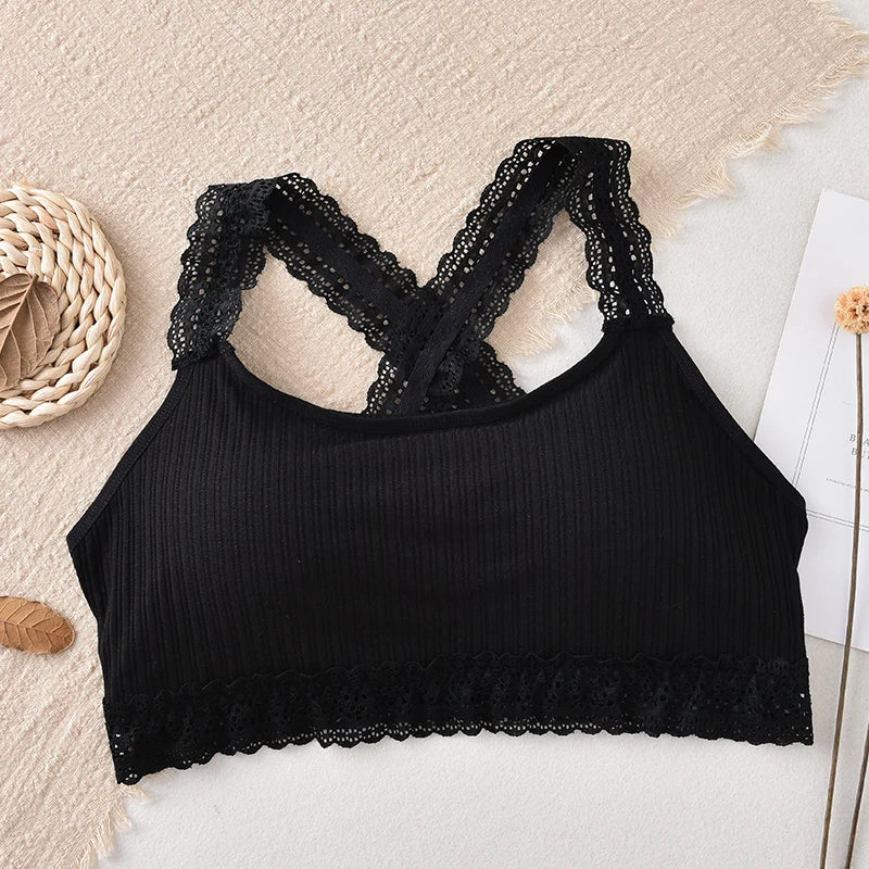 CowLost | product_id-women-s-lace-seamless-wire-free-bralette-crop-top-with-removable-pads |37