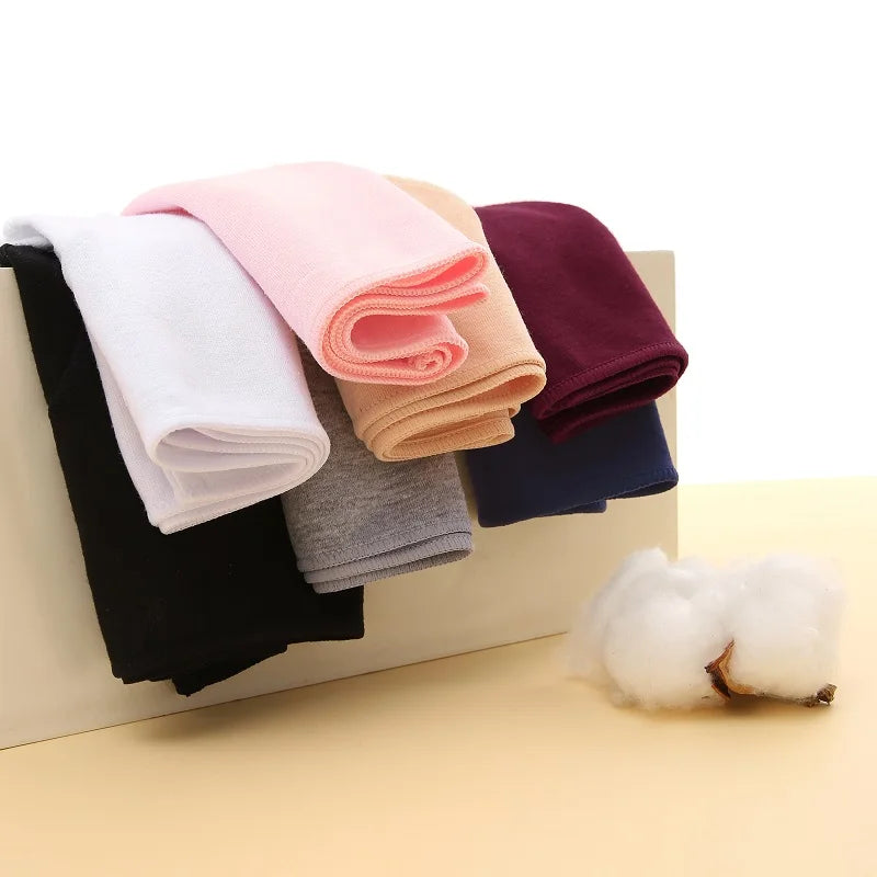 CowLost | activewear-pants-4pcs-women-s-seamless-low-waist-cotton-briefs-solid-color-panties |3