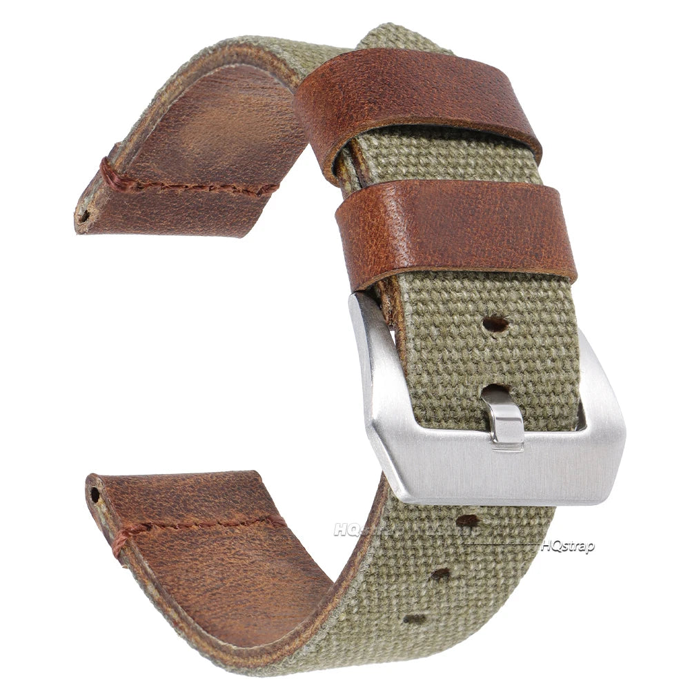CowLost | product_id-hqstrap-nylon-calfskin-leather-watchbands-20mm-24mm-unisex-replacement-straps |11