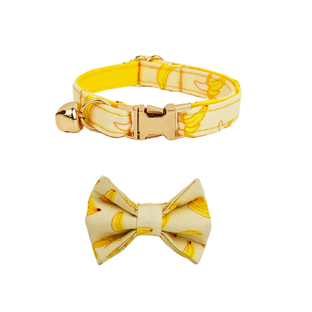 CowLost | cat-furniture-adjustable-cat-collar-with-bowknot-and-safety-release |14