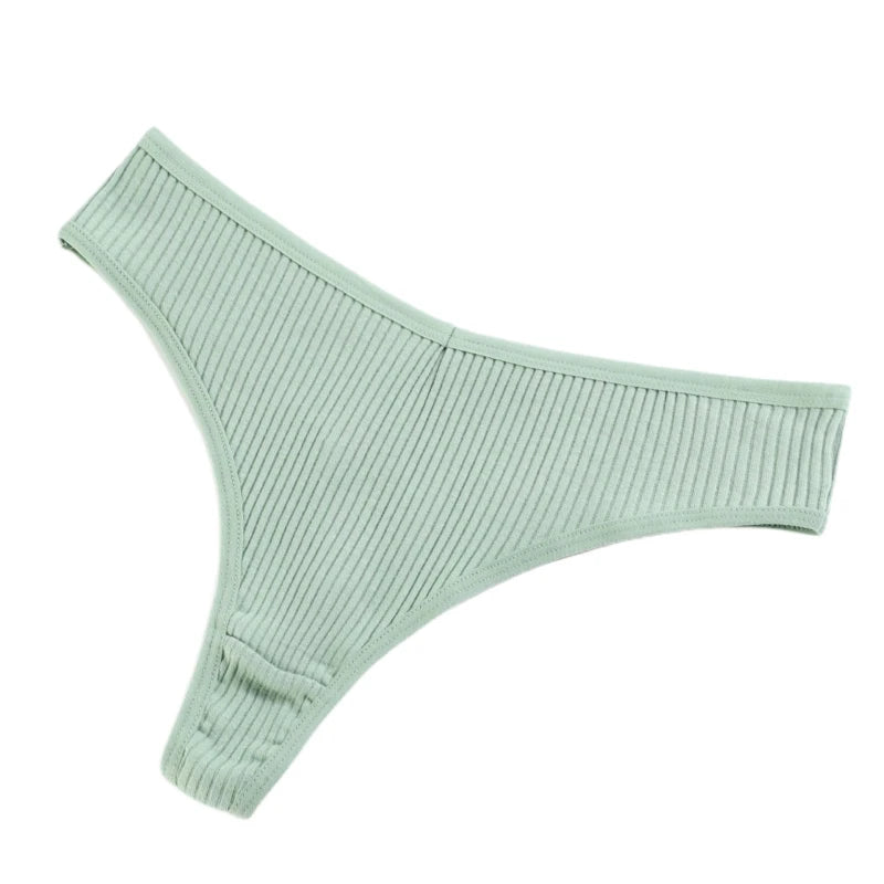CowLost | product_id-5pcs-womens-cotton-low-rise-v-shape-g-string-thongs-solid-colors-m-xxl |9